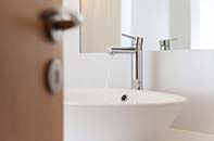 The bathroom of the apartment at Villa Irini