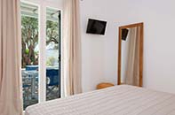 The master bedroom of the family suite
