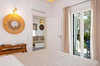 The master bedroom of the family suite