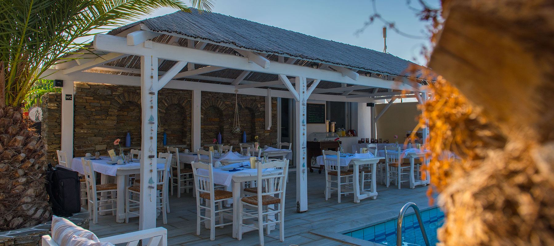 Breakfast area at Villa Irini in Sifnos